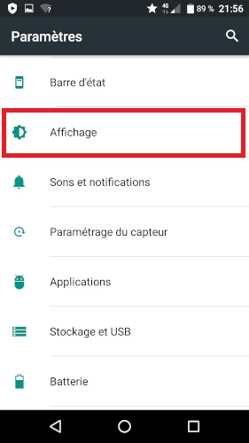Modifier le délai de mise en veille.